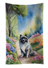 Keeshond Spring Path Kitchen Towel Dish Cloths product image at NuMercy
