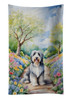 Bearded Collie Spring Garden Kitchen Towel Dish Cloths product image at NuMercy