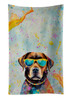 Chocolate Labrador Hippie Dawg Kitchen Towel Dish Cloths DAC2523 product image at NuMercy