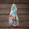 French Bulldog Hippie Dawg Kitchen Towel Dish Cloths DAC2506 product image at NuMercy 4