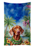 Vizsla Luau Kitchen Towel Dish Cloths product image at NuMercy