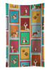 Lots of Red Boston Terrier Kitchen Towel Dish Cloths product image at NuMercy
