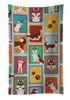 Lots of Red Siberian Husky Kitchen Towel Dish Cloths product image at NuMercy