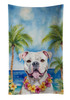 American Bulldog Luau Kitchen Towel Dish Cloths product image at NuMercy