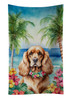 Cocker Spaniel Luau Kitchen Towel Dish Cloths DAC6412 product image at NuMercy