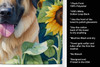 Anatolian Shepherd in Sunflowers Kitchen Towel Dish Cloths product image at NuMercy 5