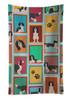 Lots of Black and White English Springer Spaniel Kitchen Towel Dish Cloths product image at NuMercy