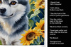 Alaskan Klee Kai in Sunflowers Kitchen Towel Dish Cloths product image at NuMercy 5