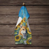 Shiba Inu in Sunflowers Kitchen Towel Dish Cloths product image at NuMercy 4