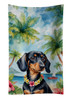 Dachshund Luau Kitchen Towel Dish Cloths DAC6419 product image at NuMercy