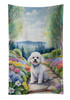 Bichon Frise Spring Path Kitchen Towel Dish Cloths product image at NuMercy