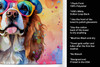 Cavalier Spaniel Hippie Dawg Kitchen Towel Dish Cloths DAC2485 product image at NuMercy 5
