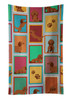 Lots of Longhaired Red Dachshund Kitchen Towel Dish Cloths product image at NuMercy