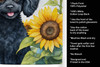 Black Poodle in Sunflowers Kitchen Towel Dish Cloths DAC6137 product image at NuMercy 5
