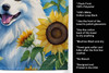 Samoyed in Sunflowers Kitchen Towel Dish Cloths DAC6153 product image at NuMercy 5