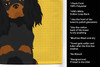 Summer Sunflowers Black and Tan Cavalier Spaniel Kitchen Towel Dish Cloths product image at NuMercy 5