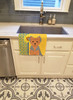 Summer Sunflowers Blue and Tan Puppy Cut Yorkshire Terrier Kitchen Towel Dish Cloths product image at NuMercy 2