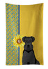 Summer Sunflowers Black Natural Ears Schnauzer Kitchen Towel Dish Cloths product image at NuMercy
