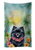 Pomeranian Luau Kitchen Towel Dish Cloths DAC6494 product image at NuMercy