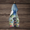 Black Labrador Retriever Luau Kitchen Towel Dish Cloths product image at NuMercy 4