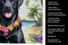 Black Labrador Retriever Luau Kitchen Towel Dish Cloths product image at NuMercy 5