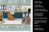 Red Pit Bull Terrier in the Kitchen Kitchen Towel Dish Cloths product image at NuMercy 5