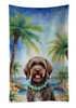 Wirehaired Pointing Griffon Luau Kitchen Towel Dish Cloths product image at NuMercy