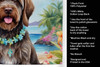 Wirehaired Pointing Griffon Luau Kitchen Towel Dish Cloths product image at NuMercy 5
