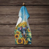Manchester Terrier in Sunflowers Kitchen Towel Dish Cloths product image at NuMercy 4