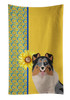 Summer Sunflowers Blue Merle Sheltie Kitchen Towel Dish Cloths product image at NuMercy