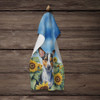 Rat Terrier in Sunflowers Kitchen Towel Dish Cloths product image at NuMercy 4