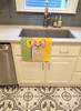 Summer Sunflowers Longhaired Gold and White Chihuahua Kitchen Towel Dish Cloths product image at NuMercy 2