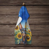Doberman Pinscher in Sunflowers Kitchen Towel Dish Cloths product image at NuMercy 4