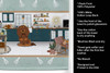 Longhair Chocolate and Tan Dachshund in the Kitchen Kitchen Towel Dish Cloths product image at NuMercy 5