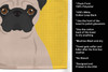 Summer Sunflowers Fawn Pug Kitchen Towel Dish Cloths product image at NuMercy 5