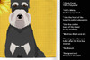 Summer Sunflowers Black and Silver Schnauzer Kitchen Towel Dish Cloths product image at NuMercy 5