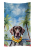 German Shorthaired Pointer Luau Kitchen Towel Dish Cloths product image at NuMercy