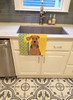 Summer Sunflowers Grizzle and Tan Airedale Terrier Kitchen Towel Dish Cloths product image at NuMercy 2