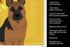 Summer Sunflowers Black and Tan German Shepherd Kitchen Towel Dish Cloths product image at NuMercy 5