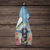 Flat-Coated Retriever Luau Kitchen Towel Dish Cloths product image at NuMercy 4