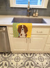 Summer Sunflowers Longhair Red Pedbald Dachshund Kitchen Towel Dish Cloths product image at NuMercy 2