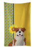Summer Sunflowers Red English Bulldog Kitchen Towel Dish Cloths product image at NuMercy