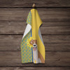 Summer Sunflowers Red and White Pit Bull Terrier Kitchen Towel Dish Cloths product image at NuMercy 4