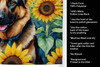 German Shepherd in Sunflowers Kitchen Towel Dish Cloths product image at NuMercy 5