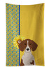 Summer Sunflowers Red Piebald Dachshund Kitchen Towel Dish Cloths product image at NuMercy