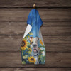 American Bulldog in Sunflowers Kitchen Towel Dish Cloths product image at NuMercy 4