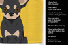 Summer Sunflowers Black and Cream Chihuahua Kitchen Towel Dish Cloths product image at NuMercy 5