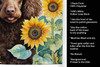 Chocolate Poodle in Sunflowers Kitchen Towel Dish Cloths DAC6140 product image at NuMercy 5