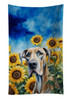 Great Dane in Sunflowers Kitchen Towel Dish Cloths DAC6092 product image at NuMercy