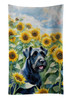 Giant Schnauzer in Sunflowers Kitchen Towel Dish Cloths product image at NuMercy